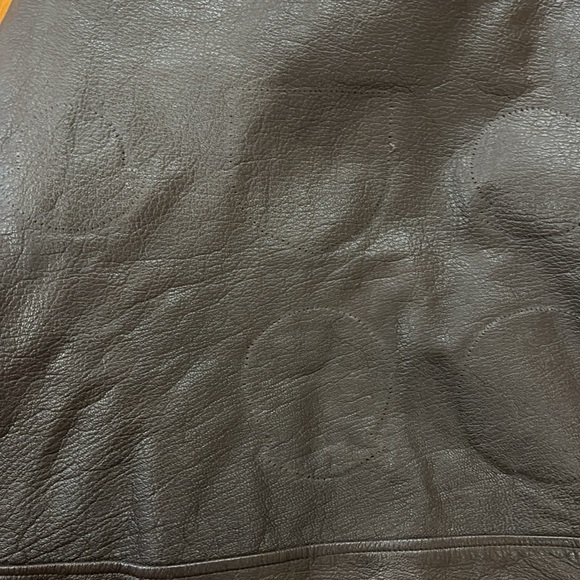 Vintage G1 brown leather bomber jacket, USN - Picture 12 of 15